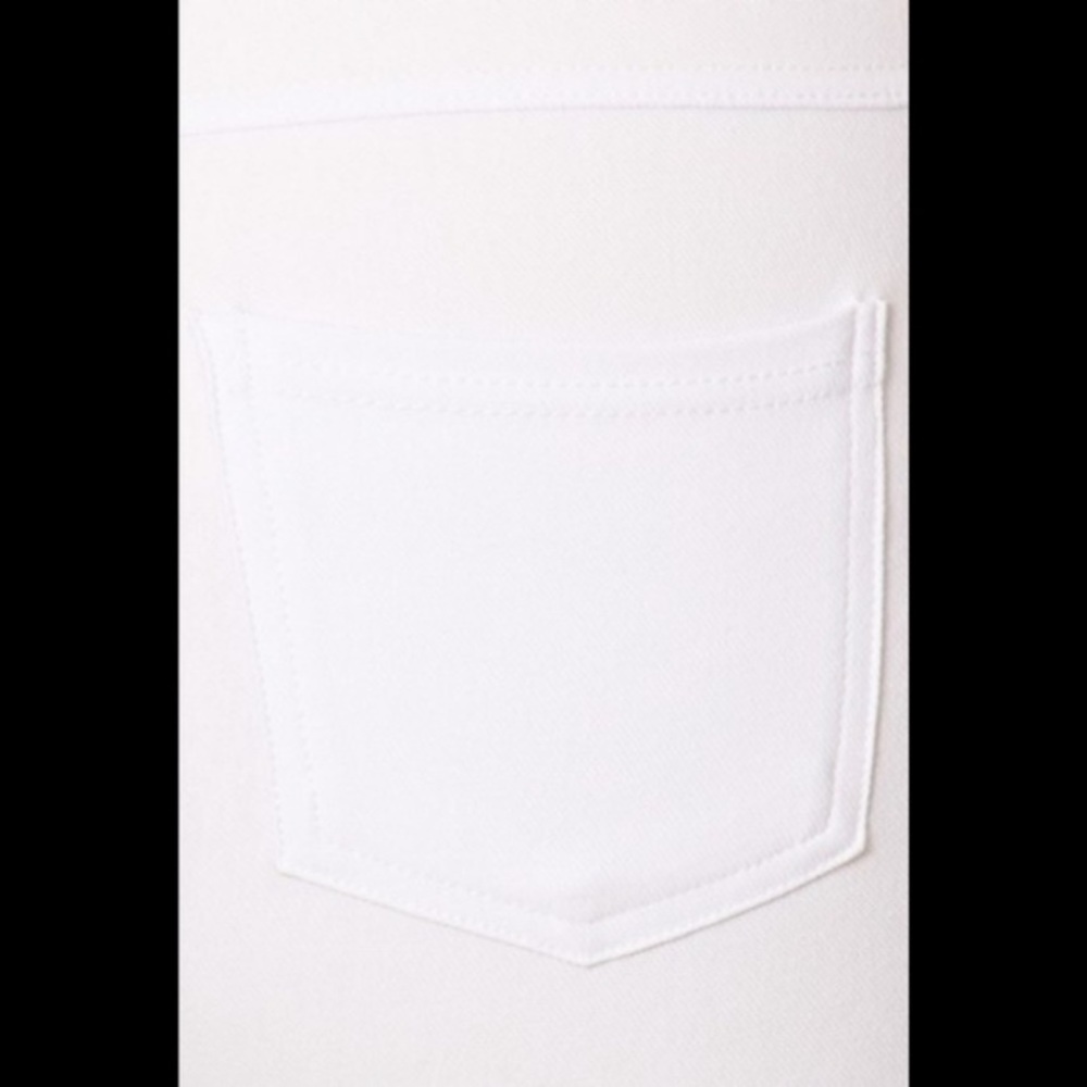 New- Plus Size Classic Solid Capri -White - image 5